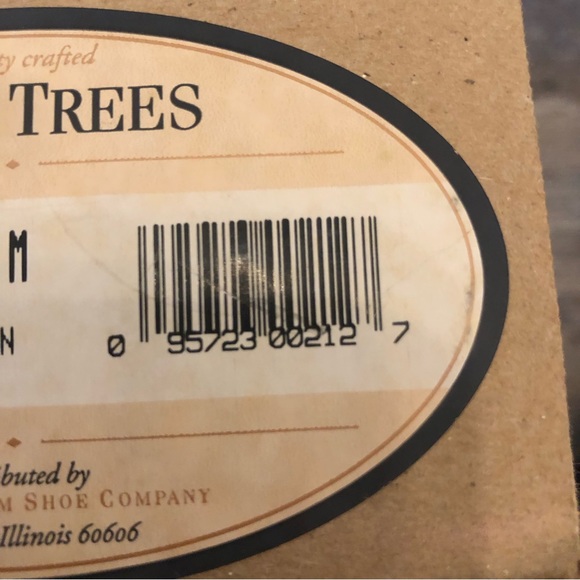 Vintage Cedar Wooden Shoe Trees Sz M Men's Florsheim NIB never used - Picture 6 of 8